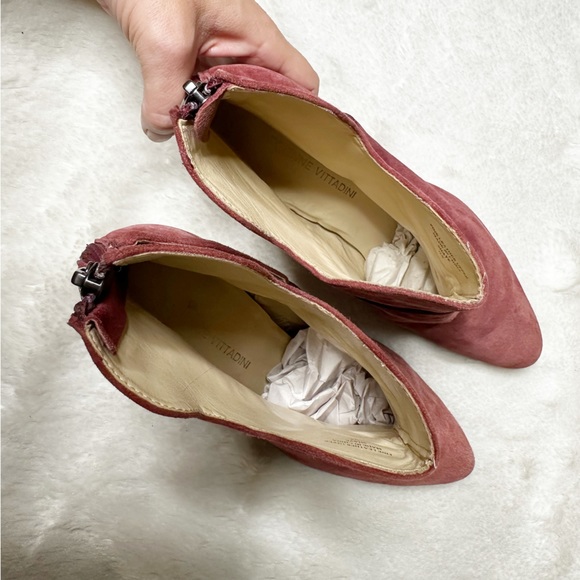 Adrienne Vittadini Shaye Suede Pointed Toe Ankle Booties Ox Women’s Sz 8.5 - Picture 8 of 12